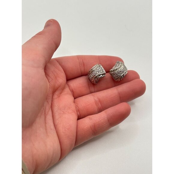 John Hardy 18K & 925 Sterling Silver Earrings - Picture 9 of 9